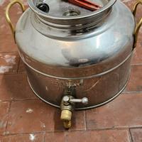Fustino acciaio contenitore olio
