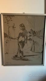 Quadro nudo di donna