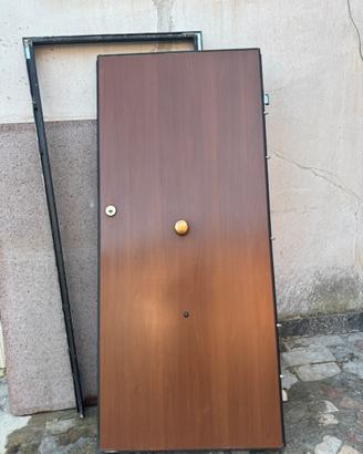 PORTONCINO BLINDATO CISA EFFETTO LEGNO CON TELAIO