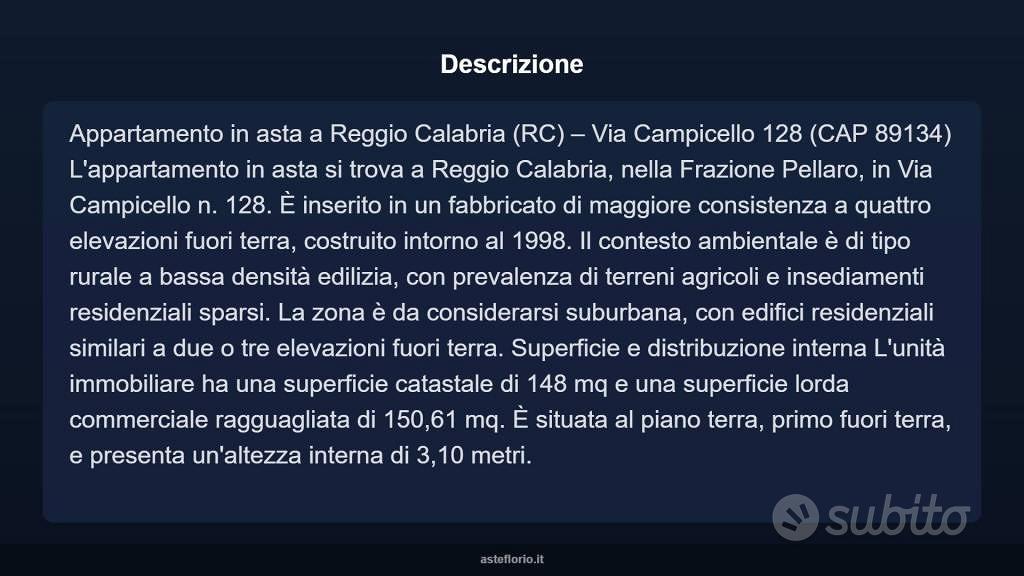 Appartamento – Reggio Calabria, San Cosimo, Campicelli I - Vista 4