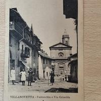 Vecchia cartolina Villanovetta viaggiata 1923