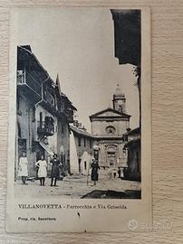 Vecchia cartolina Villanovetta viaggiata 1923
