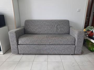 Divano 2 posti grigio melange