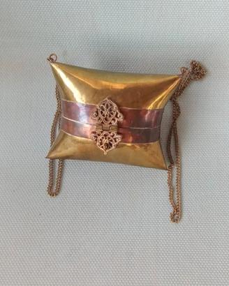 borsello in ottone e rame