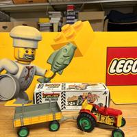 Kovap Zetor Tractor And Trailer Tin Toys Vintage