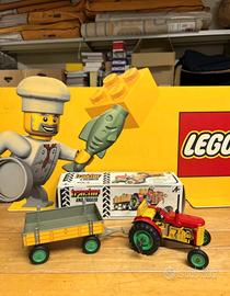 Kovap Zetor Tractor And Trailer Tin Toys Vintage