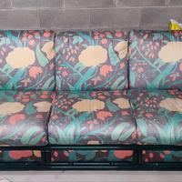 Set divani vintage 3+2 posti e tavolino coordinato