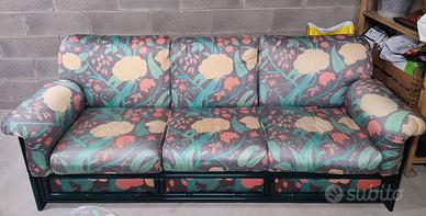 Set divani vintage 3+2 posti e tavolino coordinato