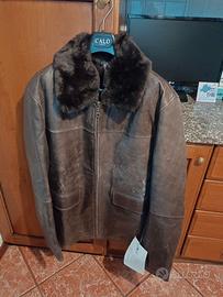 Cow Perk leather Jacket vera pelle nuova