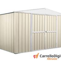 Box in lamiera di Acciaio 360x260cm 9mq avorio