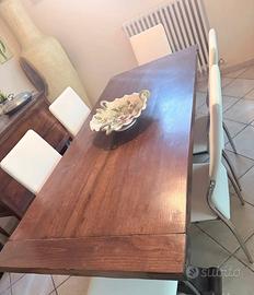 Tavolo da 6 posti puro legno massiccio