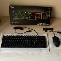 Tastiera + Mouse Gaming Trust AZOR RGB