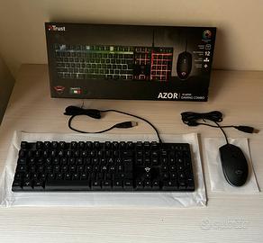 Tastiera + Mouse Gaming Trust AZOR RGB