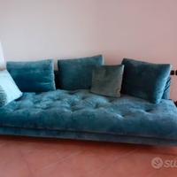 Divano Alberta velluto blu