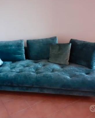 Divano Alberta velluto blu