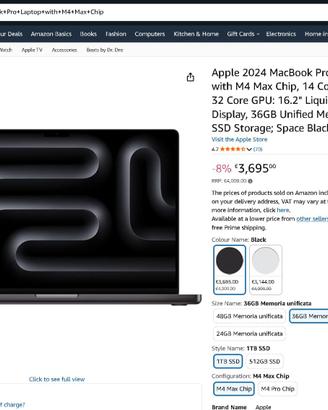 Apple 2024 MacBook Pro Laptop 16"