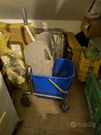 Carrello Pulizie Professionali acciaio inox