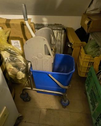 Carrello Pulizie Professionali acciaio inox