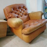 Poltrona vintage pelle 