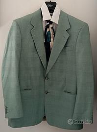 Giacca vintage uomo a quadretti TG 50 