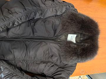 Giacca moncler con vera pelliccia