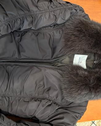 Giacca moncler con vera pelliccia
