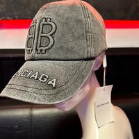Balenciaga BB paris cappello berretto, denim scuro