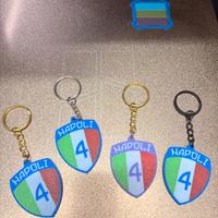 Portachiavi 4 scudetto napoli ag4in sscn