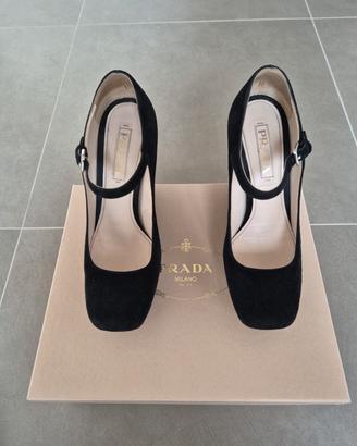 Scarpe Prada Mary Jane suede 38.5