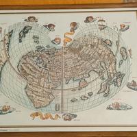 Quadro carta geografica del mondo 1511