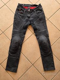 Jeans neri da moto ALIKE donna con protezioni tg42