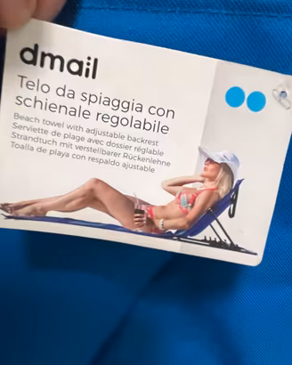 5 Teli Mare con Schienale Regolabile