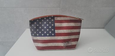 POCHETTE Y NOT? STAMPA VINTAGE BANDIERA AMERICANA 