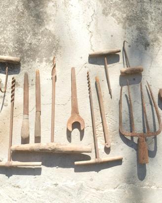 Lotto di attrezzi vintage 