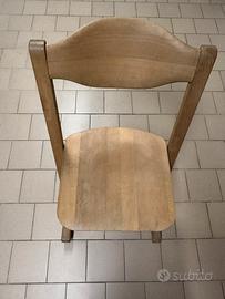 Sedia a dondolo in legno