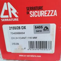 serratura cr porta blindata chiave lunga destra 