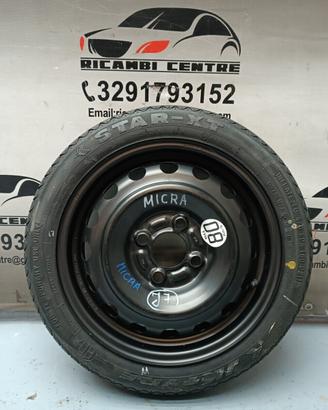 Ruotino di scorta ruota nissan micra k13 2016 r14
