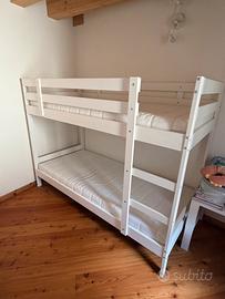 Letto a castello IKEA MYDAL bianco