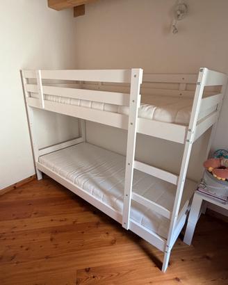 Letto a castello IKEA MYDAL bianco