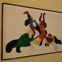 Lodola Marco Perspex 2002 "Cavalieri" cm 90x135