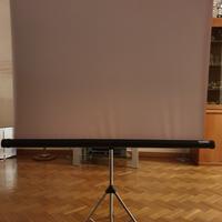 Telo manuale a cavalletto 140x140 tavolo da proi