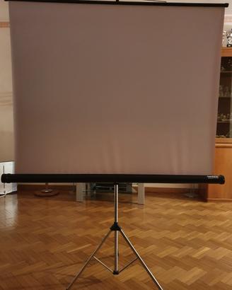 Telo manuale a cavalletto 140x140 tavolo da proi