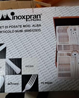 SERVIZIO POSATE INOXPRAN "ALBA" 75 PEZZI