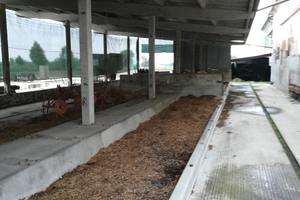 Tettoia in cemento prefabbricato