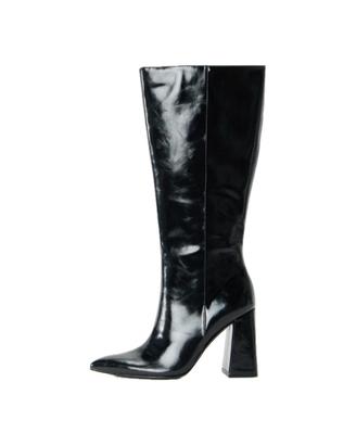 stivale nero lucido donna
