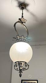 Lampadorio ottone Globo