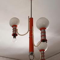 Lampadario e luce da tavolo vintage anni '70