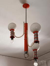 Lampadario e luce da tavolo vintage anni '70