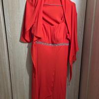 Abito cerimonia con coprispalle