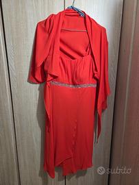 Abito cerimonia con coprispalle